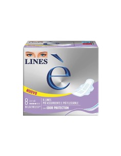 Lines E' assorbente Lactifless con ali 8 pz 2