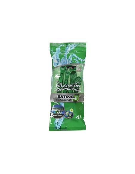 Wilkinson Extra 3 Sensitive rasoi usa e getta 4 pz