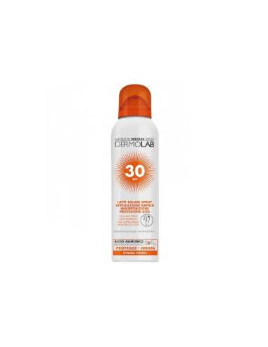 Dermolab latte solare applicazione rapida 30+...