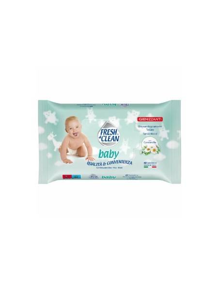 Fresh & Clean salviette umidificate Baby con Camomilla 48 pz
