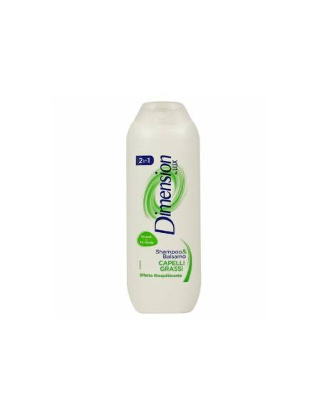 Dimension 2in1 shampoo+balsamo Capelli Grassi con estratti di Tè Verde 250 ml