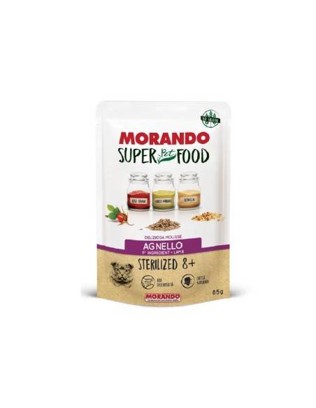 Morando Super Food Gatto Sterilized 8+ Mousse di Agnello 85 gr