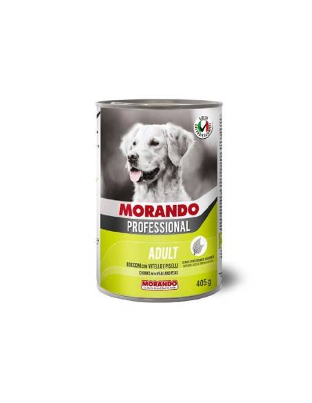 Morando Professional Cane bocconi di Vitello e Piselli 405 gr