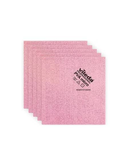 Vileda panno professionale multi uso PVAmicro Rosa 38 x 35 cm (5 pz)