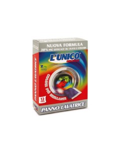 L'Unico panno lavatrice salvacolori 12 pz