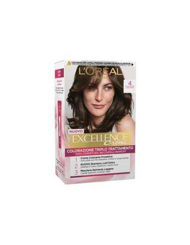 L'Oréal Excellence crema colorazione N° 4 Castano