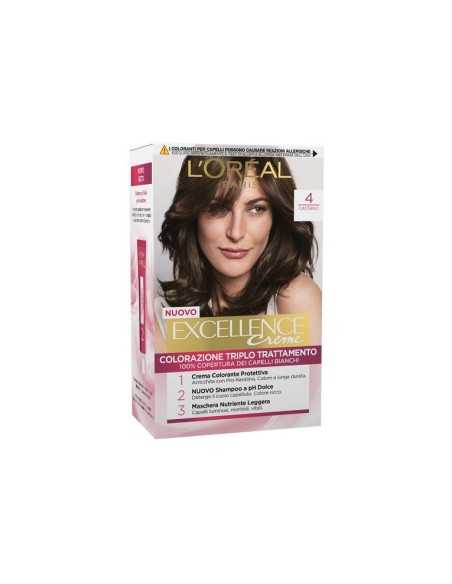 L'Oréal Excellence crema colorazione N° 4 Castano