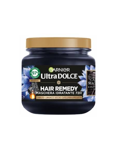 Garnier Ultra Dolce maschera Hair Remedy con Carbone Magnetico 340 ml