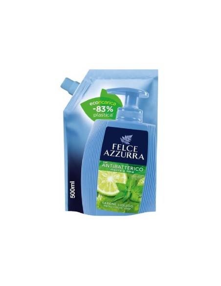 Felce Azzurra ecoricarica sapone liquido con Antibatterico Menta e Lime 500 ml