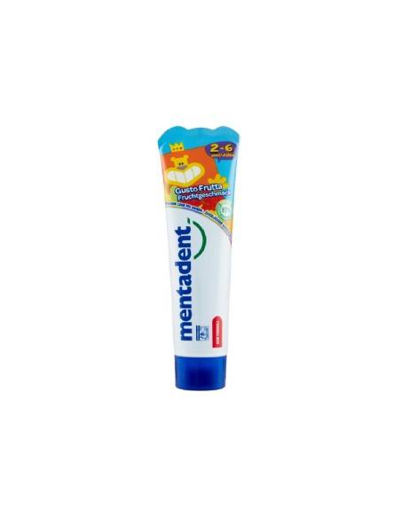 Mentadent dentifricio Kids 2-6 anni Gusto Frutta 50 ml