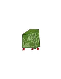 Cover in PVC Verde per sedie impilabili h109 x 66 x 66 cm 2