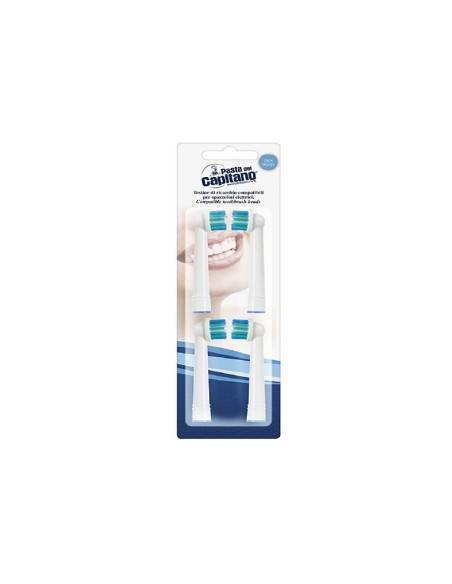 Pasta del Capitano testine di ricambio spazzolini elettrici Oral-B 4 pz