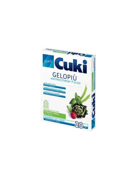 Cuki Gelopiù sacchetti freezer formato medio 23 x 32 cm 20 pz