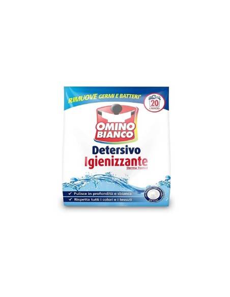 Omino Bianco detersivo igienizzante in polvere 20 lavaggi 1100 gr