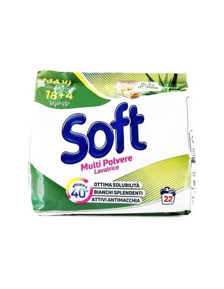Soft ecoricarica lavatrice in polvere Linfa di Aloe 22 lavaggi
