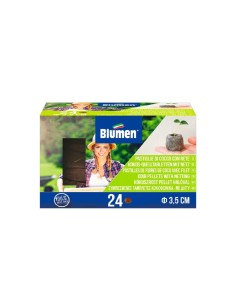 Blumen pastiglie di Cocco diametro 3,5 cm senza rete 24 pz