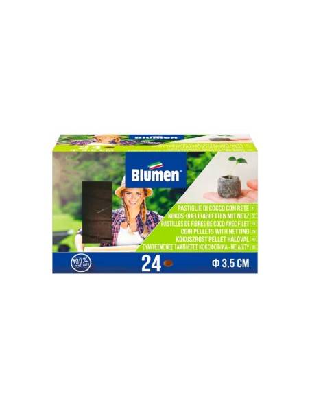 Blumen pastiglie di Cocco diametro 3,5 cm senza rete 24 pz