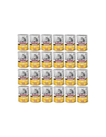 Morando Professional Gatto bocconcini di Pollo e Tacchino 405 gr (24 pz)