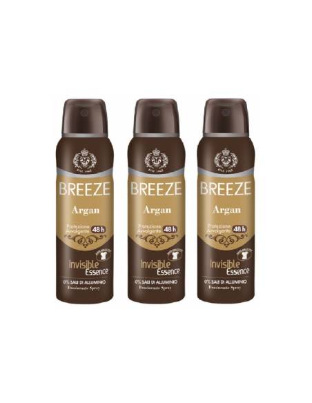 Breeze deodorante spray Argan Vaniglia e Sandalo 150 ml (3 pz)