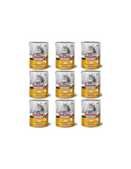 Morando Professional Gatto bocconcini con Fegatini di Pollo 405 gr (9 pz)