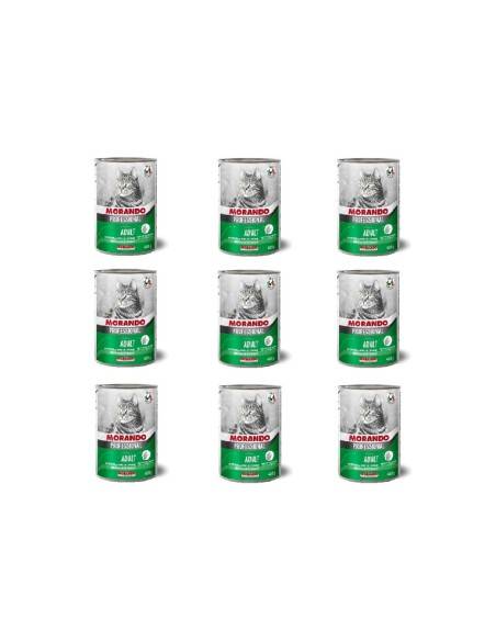 Morando Professional Gatto bocconcini di Agnello e Verdure 405 gr (9 pz)