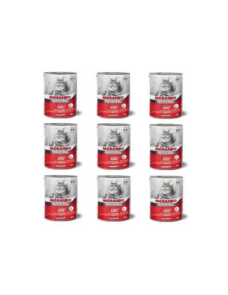 Morando Professional Gatto bocconcini di Manzo 405 gr (9 pz)