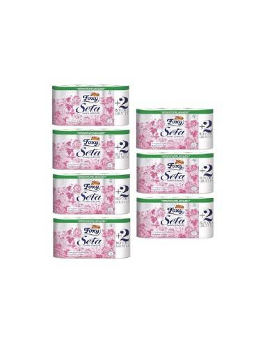 Foxy carta igienica Seta al Talco 4 rotoli + 2...