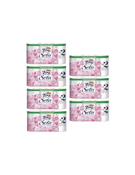 Foxy carta igienica Seta al Talco 4 rotoli + 2 gratis (7 pz)