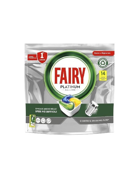 Fairy Platinum pastiglie lavastoviglie Limone 14 pz