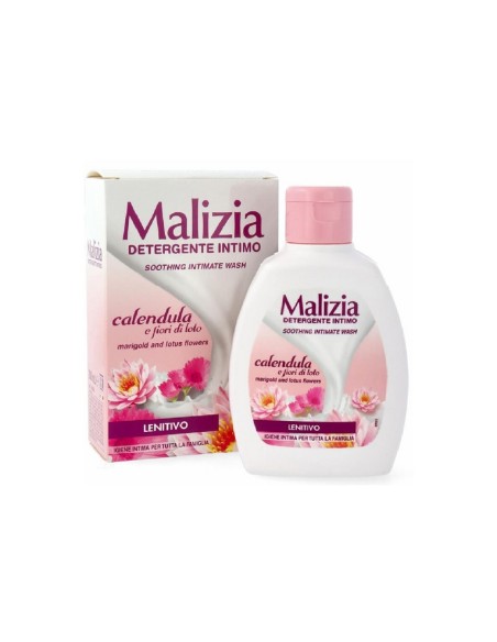 Malizia detergente intimo Lenitivo con Calendula e Fiori di Loto 200 ml