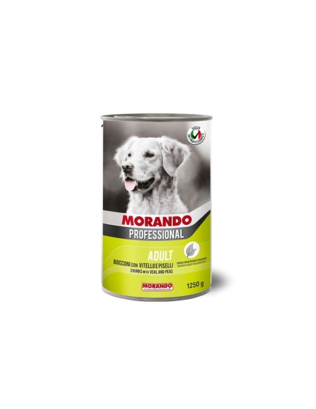 Morando Professional Cane bocconi di Vitello e Piselli 1250 gr