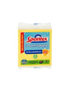 Spontex panno spugna extra assorbente antibatterico 3 pz
