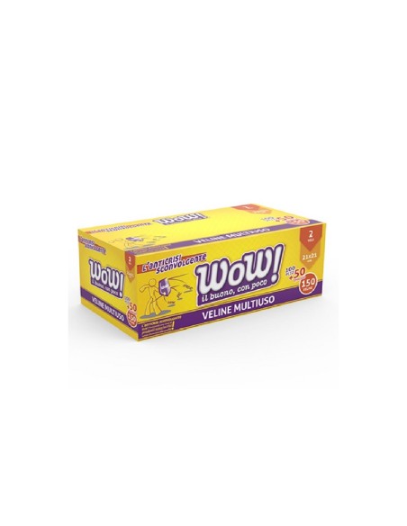 Wow! veline multiuso 2 veli 150 pz