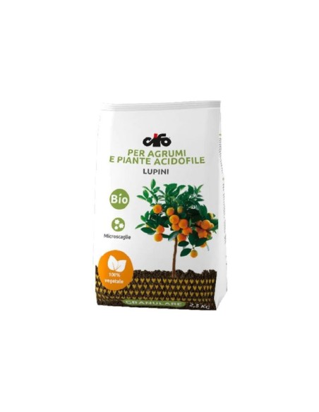 Cifo concime granulare Biologico Lupini per Agrumi e piante Acidofile 2,5 kg
