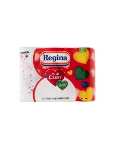 Regina di Cuori asciugatutto 2 veli 50 strappi 6 rotoli