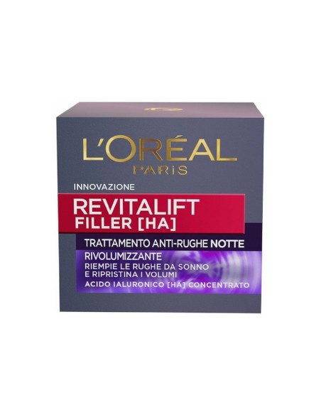 L'Oréal crema Notte Revitalift Filler con Acido Ialuronico 50 ml