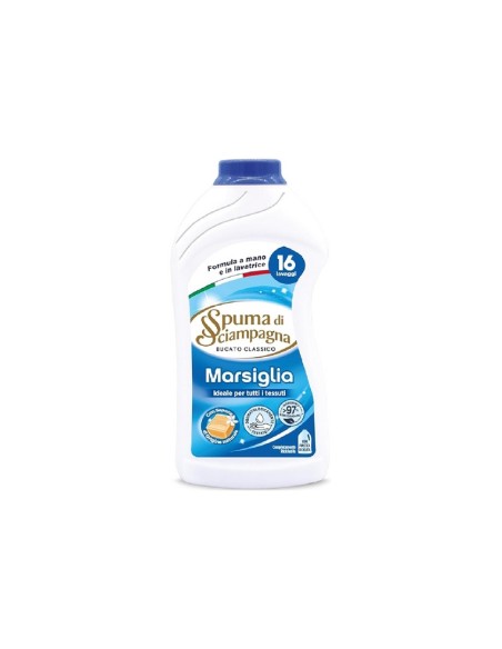 Spuma di Sciampagna bucato classico Marsiglia 16 lavaggi 800 ml