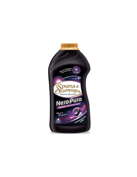 Spuma di Sciampagna bucato delicato Nero Puro 16 lavaggi 800 ml