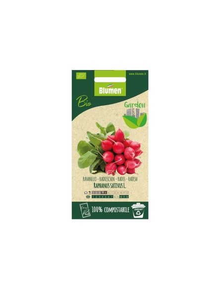 Blumen Bio Green Pack semi Ravanello Rosso